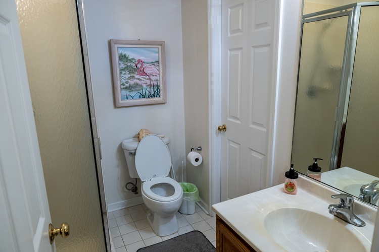 Guest bedroom with two beds